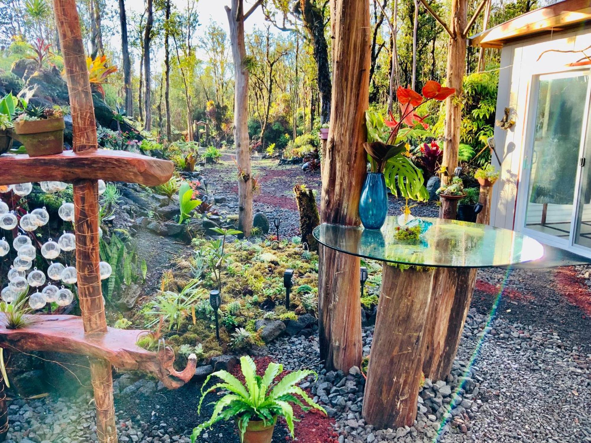 Exotic Garden Cottage At Amazing Volcano Fissure Mountain View Exterior foto
