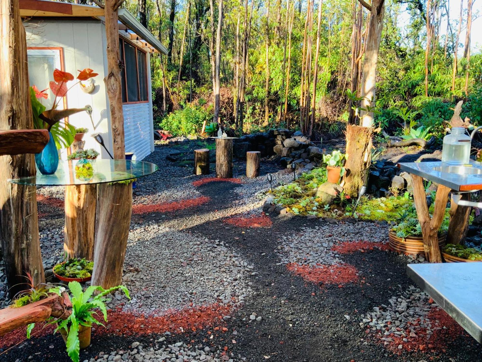 Exotic Garden Cottage At Amazing Volcano Fissure Mountain View Exterior foto