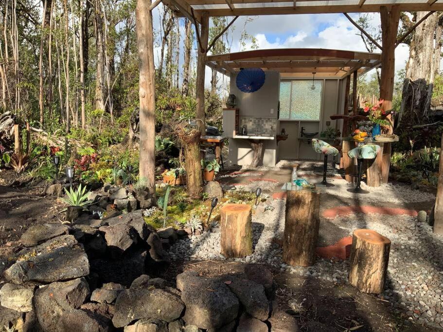 Exotic Garden Cottage At Amazing Volcano Fissure Mountain View Exterior foto