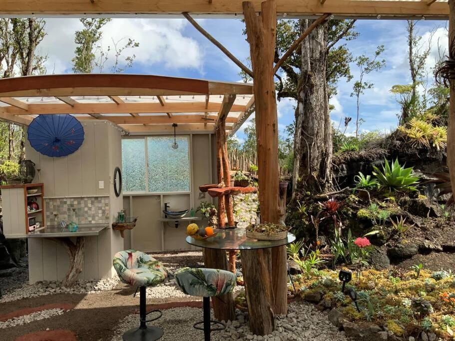 Exotic Garden Cottage At Amazing Volcano Fissure Mountain View Exterior foto