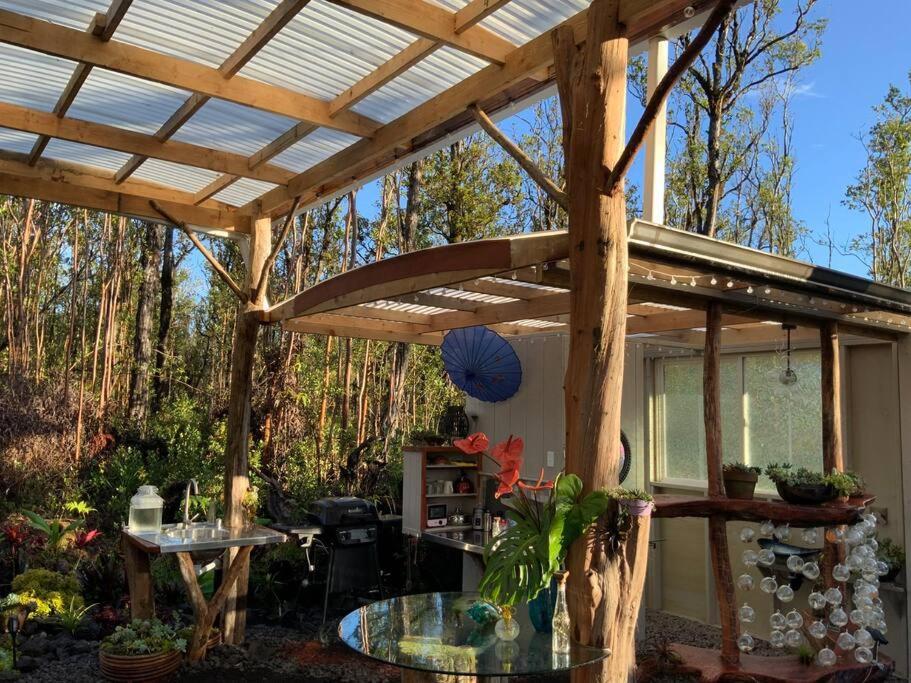 Exotic Garden Cottage At Amazing Volcano Fissure Mountain View Exterior foto