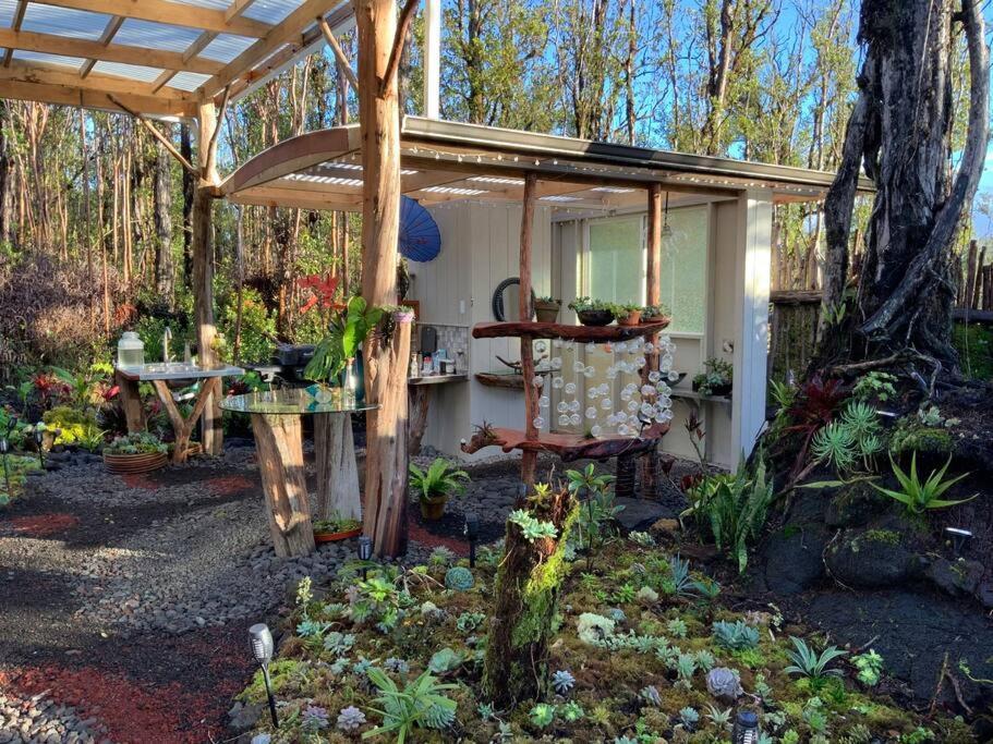 Exotic Garden Cottage At Amazing Volcano Fissure Mountain View Exterior foto